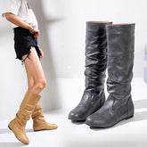 Shoes Plus Size 35-43 Women Shoes Spring Autumn Flat Boots-BS00964-Veeddydropshipping